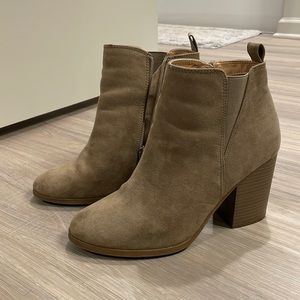 Express Taupe Booties